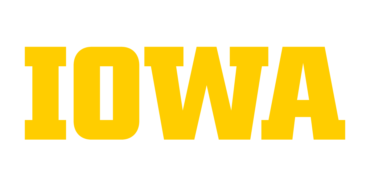 University of Iowa logo in gold