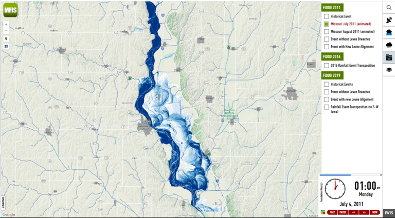 map of iowa river