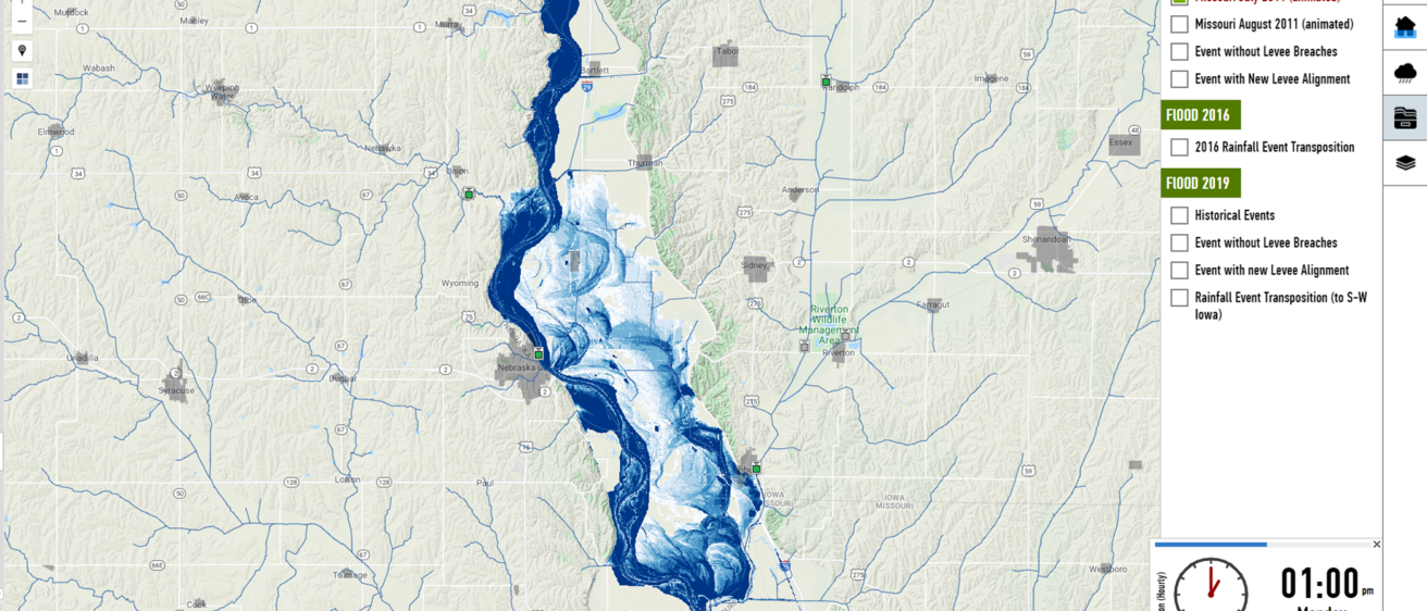 map of iowa river
